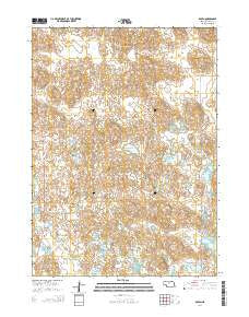 Raven Nebraska Current topographic map, 1:24000 scale, 7.5 X 7.5 Minute, Year 2014