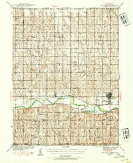 Red Cloud Nebraska Historical topographic map, 1:62500 scale, 15 X 15 Minute, Year 1940