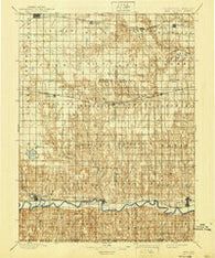 Red Cloud Nebraska Historical topographic map, 1:125000 scale, 30 X 30 Minute, Year 1897