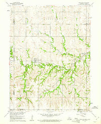 Reynolds Nebraska Historical topographic map, 1:24000 scale, 7.5 X 7.5 Minute, Year 1960