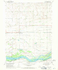 Richland Nebraska Historical topographic map, 1:24000 scale, 7.5 X 7.5 Minute, Year 1968