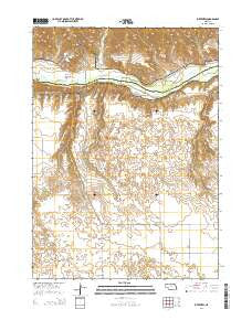 Riverview Nebraska Current topographic map, 1:24000 scale, 7.5 X 7.5 Minute, Year 2014