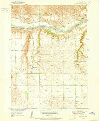 Riverview Nebraska Historical topographic map, 1:24000 scale, 7.5 X 7.5 Minute, Year 1950