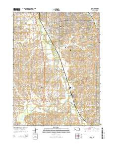 Roca Nebraska Current topographic map, 1:24000 scale, 7.5 X 7.5 Minute, Year 2014