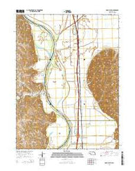 Rock Bluff Nebraska Current topographic map, 1:24000 scale, 7.5 X 7.5 Minute, Year 2014