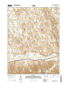 Rock Creek Lake Nebraska Current topographic map, 1:24000 scale, 7.5 X 7.5 Minute, Year 2014