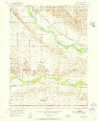 Rockville Nebraska Historical topographic map, 1:24000 scale, 7.5 X 7.5 Minute, Year 1953