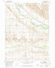 Rockville Nebraska Historical topographic map, 1:24000 scale, 7.5 X 7.5 Minute, Year 1953
