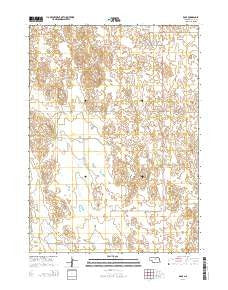 Rose Nebraska Current topographic map, 1:24000 scale, 7.5 X 7.5 Minute, Year 2014