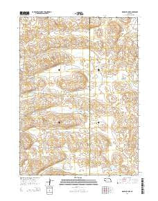 Rosebud Lake Nebraska Current topographic map, 1:24000 scale, 7.5 X 7.5 Minute, Year 2014