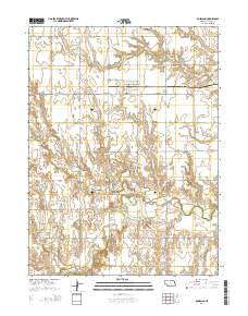 Roseland Nebraska Current topographic map, 1:24000 scale, 7.5 X 7.5 Minute, Year 2014
