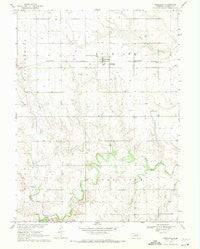 Roseland Nebraska Historical topographic map, 1:24000 scale, 7.5 X 7.5 Minute, Year 1969
