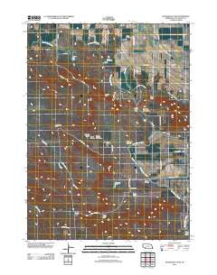 Roubadeau Pass Nebraska Historical topographic map, 1:24000 scale, 7.5 X 7.5 Minute, Year 2011