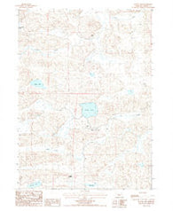 Round Lake Nebraska Historical topographic map, 1:24000 scale, 7.5 X 7.5 Minute, Year 1987