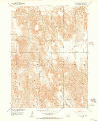 Round Valley Nebraska Historical topographic map, 1:24000 scale, 7.5 X 7.5 Minute, Year 1951