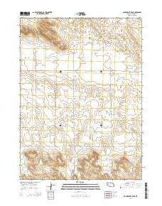 Roundhouse Rock Nebraska Current topographic map, 1:24000 scale, 7.5 X 7.5 Minute, Year 2014