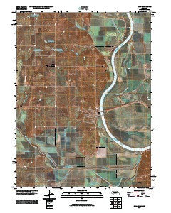 Rulo Nebraska Historical topographic map, 1:24000 scale, 7.5 X 7.5 Minute, Year 2010