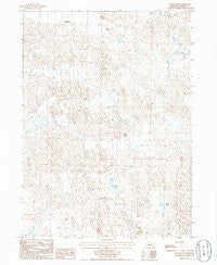 Rush Lake Nebraska Historical topographic map, 1:24000 scale, 7.5 X 7.5 Minute, Year 1986