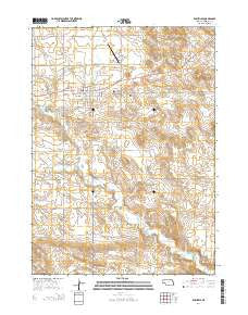 Rushville Nebraska Current topographic map, 1:24000 scale, 7.5 X 7.5 Minute, Year 2014