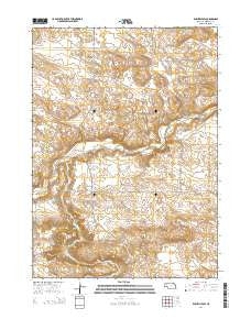 Rushville SW Nebraska Current topographic map, 1:24000 scale, 7.5 X 7.5 Minute, Year 2014