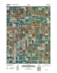 Ruskin Nebraska Historical topographic map, 1:24000 scale, 7.5 X 7.5 Minute, Year 2011