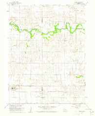 Ruskin Nebraska Historical topographic map, 1:24000 scale, 7.5 X 7.5 Minute, Year 1960