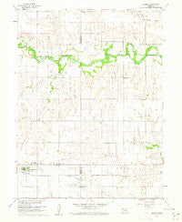 Ruskin Nebraska Historical topographic map, 1:24000 scale, 7.5 X 7.5 Minute, Year 1960