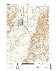 Saint Paul Nebraska Current topographic map, 1:24000 scale, 7.5 X 7.5 Minute, Year 2014