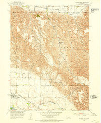 Sargent East Nebraska Historical topographic map, 1:24000 scale, 7.5 X 7.5 Minute, Year 1952