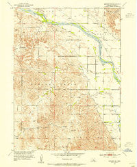 Sargent SE Nebraska Historical topographic map, 1:24000 scale, 7.5 X 7.5 Minute, Year 1952