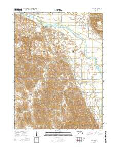 Sargent SE Nebraska Current topographic map, 1:24000 scale, 7.5 X 7.5 Minute, Year 2014