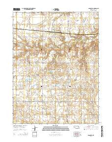 Saronville Nebraska Current topographic map, 1:24000 scale, 7.5 X 7.5 Minute, Year 2014
