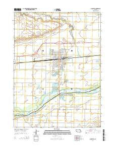 Schuyler Nebraska Current topographic map, 1:24000 scale, 7.5 X 7.5 Minute, Year 2014