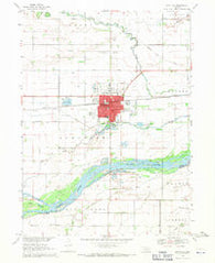 Schuyler Nebraska Historical topographic map, 1:24000 scale, 7.5 X 7.5 Minute, Year 1968
