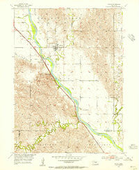 Scotia Nebraska Historical topographic map, 1:24000 scale, 7.5 X 7.5 Minute, Year 1953