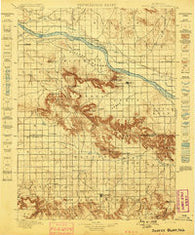 Scotts Bluff Nebraska Historical topographic map, 1:125000 scale, 30 X 30 Minute, Year 1898
