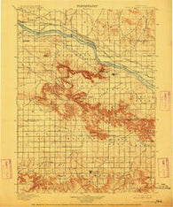 Scotts Bluff Nebraska Historical topographic map, 1:125000 scale, 30 X 30 Minute, Year 1898