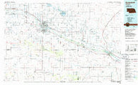 Scottsbluff Nebraska Historical topographic map, 1:100000 scale, 30 X 60 Minute, Year 1985