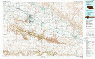 Scottsbluff Nebraska Historical topographic map, 1:100000 scale, 30 X 60 Minute, Year 1985