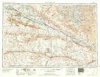Scottsbluff Nebraska Historical topographic map, 1:250000 scale, 1 X 2 Degree, Year 1954