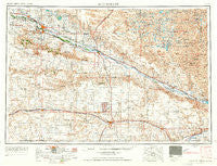 Scottsbluff Nebraska Historical topographic map, 1:250000 scale, 1 X 2 Degree, Year 1954