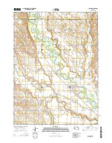 Scribner Nebraska Current topographic map, 1:24000 scale, 7.5 X 7.5 Minute, Year 2014