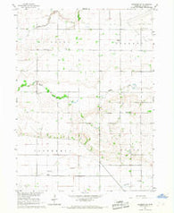Scribner SW Nebraska Historical topographic map, 1:24000 scale, 7.5 X 7.5 Minute, Year 1966