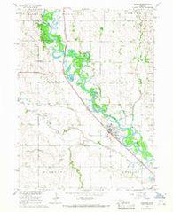 Scribner Nebraska Historical topographic map, 1:24000 scale, 7.5 X 7.5 Minute, Year 1966
