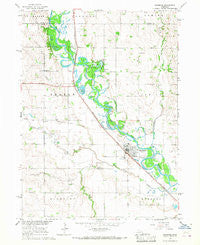Scribner Nebraska Historical topographic map, 1:24000 scale, 7.5 X 7.5 Minute, Year 1966