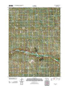 Seneca Nebraska Historical topographic map, 1:24000 scale, 7.5 X 7.5 Minute, Year 2011