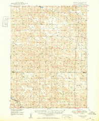 Seneca 4 Nebraska Historical topographic map, 1:62500 scale, 15 X 15 Minute, Year 1949