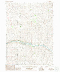 Seneca Nebraska Historical topographic map, 1:24000 scale, 7.5 X 7.5 Minute, Year 1987
