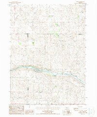 Seneca Nebraska Historical topographic map, 1:24000 scale, 7.5 X 7.5 Minute, Year 1987