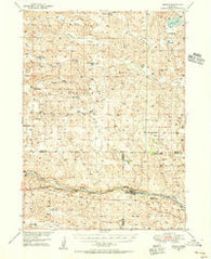 Seneca Nebraska Historical topographic map, 1:62500 scale, 15 X 15 Minute, Year 1948